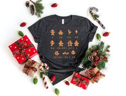 math teacher shirt, christmas math teacher shirt, christmas gift for teacher,equation gingerbread shirts,cookie santa ha