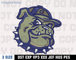 georgetown hoyas mascot embroidery designs, ncaa machine embroidery design, machine embroidery pattern