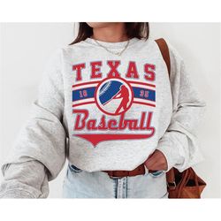 vintage texas rangers crewneck sweatshirt / tee, rangers est 1835 sweatshirt, texas baseball game day shirt, retro range