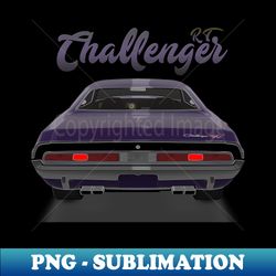 Challenger RT purple black - Instant Sublimation Digital Download - Perfect for Personalization