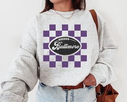 baltimore football crewneck, retro raven shirt, raven sweatshirt , vintage baltimore sweatshirt, baltimore fan gift, gam