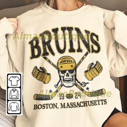 boston ice hockey vintage shirt, bruins 90s hockey graphic tee, retro for women and men ice hockey fan 2810 ptp