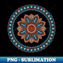 festival dotillism mandala - signature sublimation png file - bring your designs to life