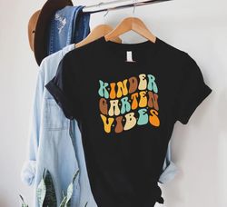 kindergarten vibes tshirt, kindergarten teacher shirt, gift for kindergarten teacher, back to school gift, retro kinderg