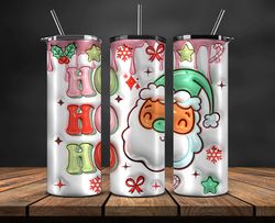 grinchmas christmas 3d inflated puffy tumbler wrap png, christmas 3d tumbler wrap, grinchmas tumbler png 145