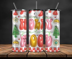 grinchmas christmas 3d inflated puffy tumbler wrap png, christmas 3d tumbler wrap, grinchmas tumbler png 151