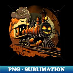 train pimpkin - Instant PNG Sublimation Download - Bring Your Designs to Life