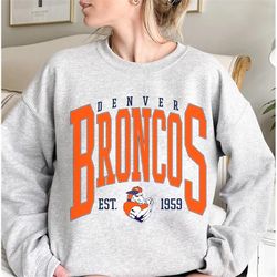 vintage denver broncos sweatshirt, denver broncos t-shirt, denver football crewneck, denver broncos gift for fan, bronco