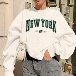 new york football sweatshirt, vintage style ny jets football crewneck, football sweatshirt, new york jets sweatshirt, fo