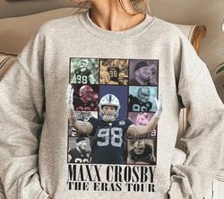 maxx crosby sweatshirt, vintage maxx crosby merch, american football shirt