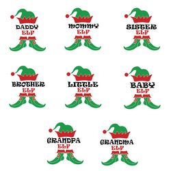 elf family bundle svg, elf svg, elf christmas svg, elf clipart, elf christmas shirt design, digital download