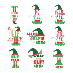 elf bundle svg, elf svg, elf christmas svg, elf clipart, elf christmas shirt design, elf holidays svg, digital download