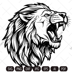 lion face svg / lion head svg / lion svg / lion king svg / lions mascot svg / leo svg / lion head / lion printable / ins