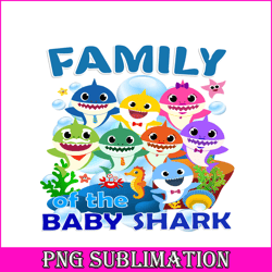 family of the baby shark png