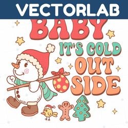 baby its cold outside christmas svg digital cricut file