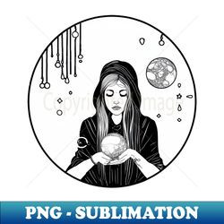 the witch of the crystal ball - creative sublimation png download - instantly transform your sublimation projects