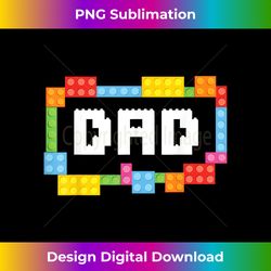 Master builder Dad Bricks Blocks Building Family Set Parents - Futuristic PNG Sublimation File - Challenge Creative Boundaries