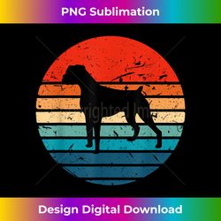 boxer dog retro vintage 70s 80s silhouette breed gift - sublimation-optimized png file - challenge creative boundaries