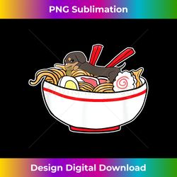 kawaii japanese anime dachshund t- ramen wiener dog tee - sublimation-optimized png file - chic, bold, and uncompromising