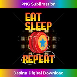 eat sleep yo-yo repeat - yoyo master player vintage toy game - bespoke sublimation digital file - rapidly innovate your artistic vision
