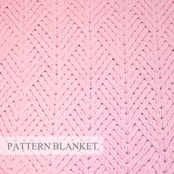 loop yarn blanket pattern, alize puffy blanket pattern, finger knit blanket pattern, new herringbone blanket pattern