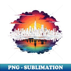 manhattan sunset - high-quality png sublimation download - perfect for creative projects