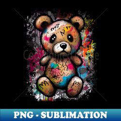 teddy bear - sublimation-ready png file - unleash your inner rebellion