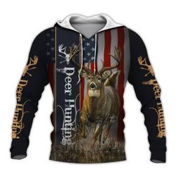 deer hunting all over printed hoodie bt211274