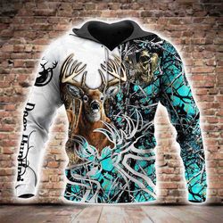 deer hunting all over printed hoodie bt231236