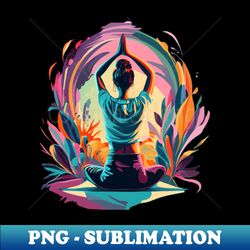 Lotus Pose Reverse - Elegant Sublimation PNG Download - Perfect for Personalization