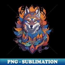 wise wolf galaxy - professional sublimation digital download - unleash your creativity