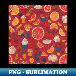 fruit pattern 1 - exclusive sublimation digital file - bring your designs to life