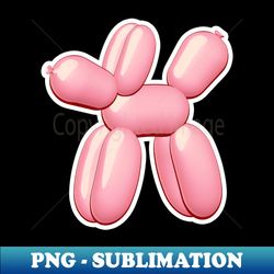 balloon dog pink - png transparent sublimation file - revolutionize your designs