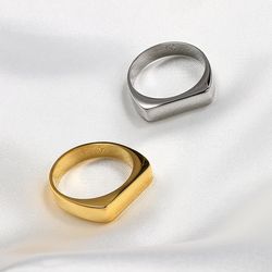 wide ring titanium steel ring