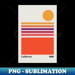 California sunset retro - PNG Transparent Sublimation Design - Transform Your Sublimation Creations