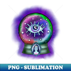 mystical crystal ball - sublimation-ready png file - spice up your sublimation projects