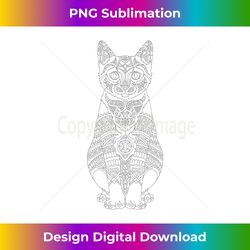 cute cats to paint and color in for children - bespoke sublimation digital file - channel your creative rebel