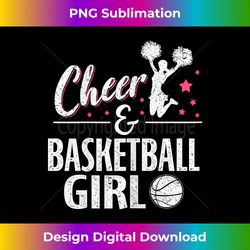 funny basketball cheer lover graphic women girls cheerleader - urban sublimation png design - spark your artistic genius