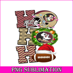 hohoho football png merry christmas football nfl png