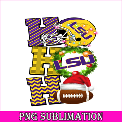 hohoho lsu png merry christmas football png nfl png