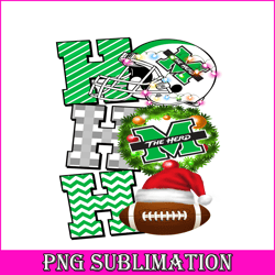 hohoho m the herd png merry christmas football png nfl png