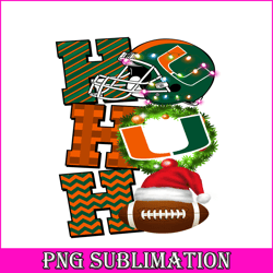 miami hurricanes png merry christmas football png nfl png