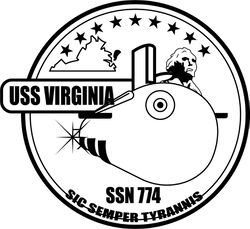 uss virginia ssn-774 attack submarine patch vector file svg dxf eps png jpg file