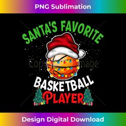 santa's favorite basketball player christmas light xmas gift - bohemian sublimation digital download - reimagine your sublimation pieces