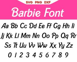 barbie  font svg, retro barbie font svg, dolly font svg png logo