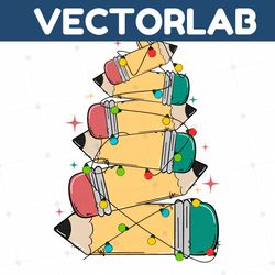 funny pencil tower christmas light svg cricut file