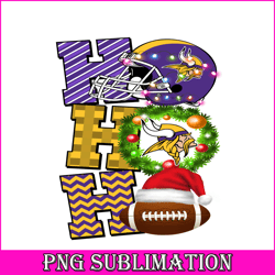 hohoho vikings png, christmas nfl team png, national football league png