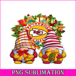 gnome kansas city chiefs png, christmas gnomes nfl png, national football league png