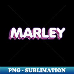 pink layered marley name label - modern sublimation png file - revolutionize your designs