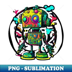 psychedelic acid robot 2 - trendy sublimation digital download - perfect for creative projects